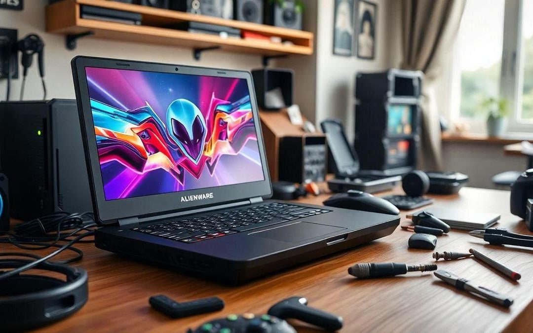 Notebook gamer Alienware: conserto rápido no RJ